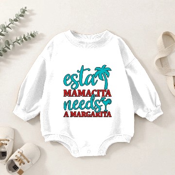 Discover Esta Mamacita needs a margarita Baby Romper Sweatshirts