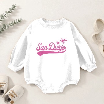 Discover San Diego Palms Baby Romper Sweatshirts