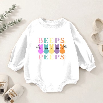 Discover Beeps 'n Peeps Funny Easter Gift Baby Romper Sweatshirts