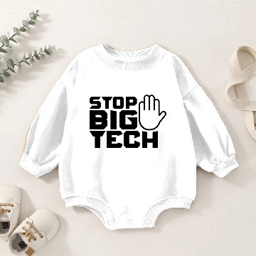 Discover Stop Big Tech Technology Monopoly Antitrust Baby Romper Sweatshirts