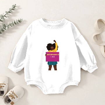Discover Sisterhood Is Global Baby Romper Sweatshirts