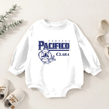 Discover Pacifico Blue Logo Baby Romper Sweatshirts