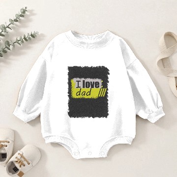 Discover love dad Baby Romper Sweatshirts