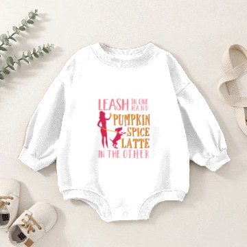 Discover Leash In One Hand Pumpkin Spice Latte In The Other Baby Romper Sweatshirts
