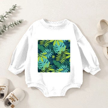 Discover Floral Print Pattern Baby Romper Sweatshirts
