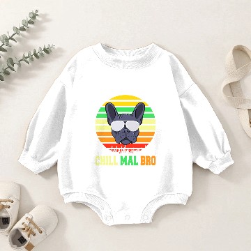 Discover French Bulldog Baby Romper Sweatshirts