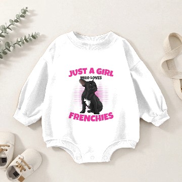 Discover French Bulldog Baby Romper Sweatshirts