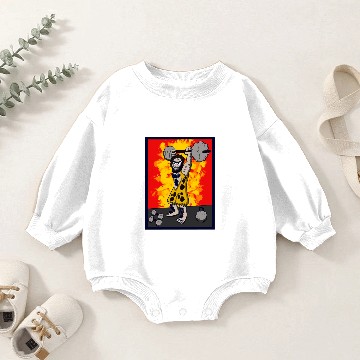 Discover Weight Lifting Caveman Baby Romper Sweatshirts