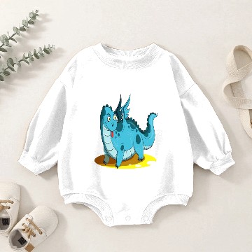 Discover Blue Dragon Baby Romper Sweatshirts
