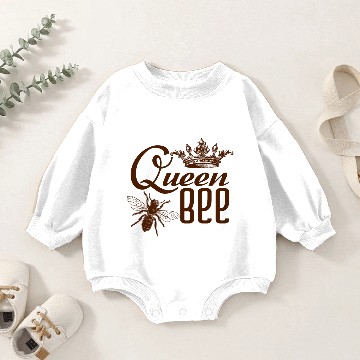 Discover Queen bee gift beekeeper honey Baby Romper Sweatshirts