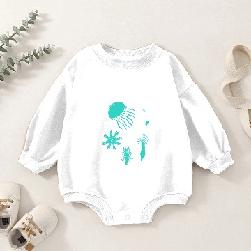 Discover Jellyfish Life Cycle Baby Romper Sweatshirts