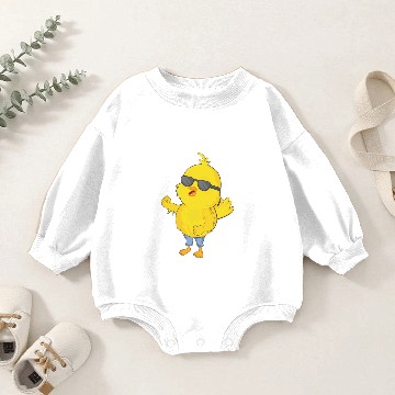 Discover Cool Chick Baby Romper Sweatshirts