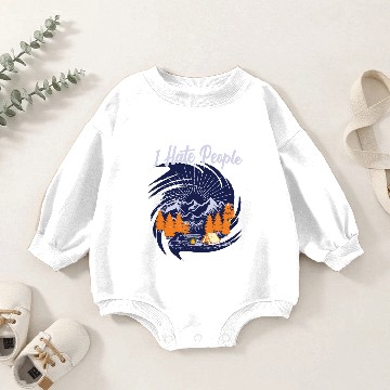 Discover I Hate People Baby Romper Sweatshirts