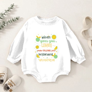 Discover Making Orange Juice Baby Romper Sweatshirts