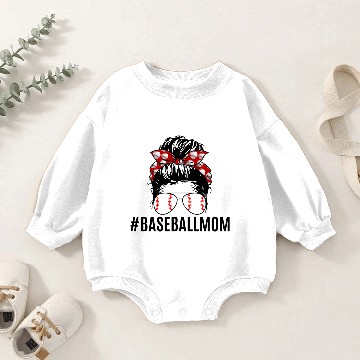 Discover Baseball Mom Life Baby Romper Sweatshirts