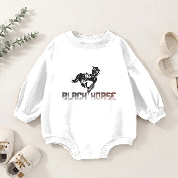 Discover black Horse Baby Romper Sweatshirts