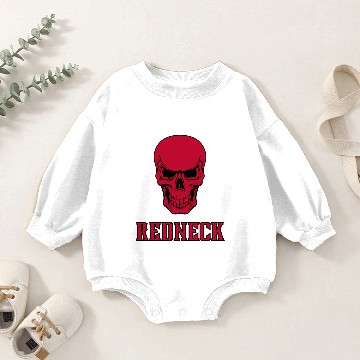 Discover Redneck Red Skull Baby Romper Sweatshirts