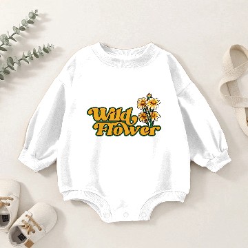 Discover Wild Flower Baby Romper Sweatshirts