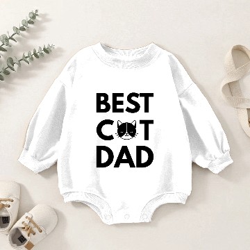 Discover Best Cat Dad Baby Romper Sweatshirts