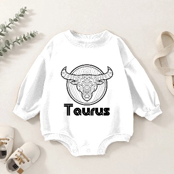 Discover Taurus | Zodiac Sign Baby Romper Sweatshirts