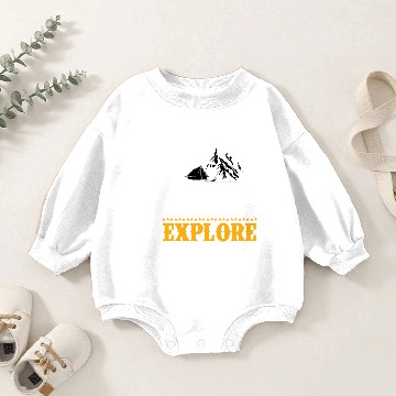 Discover The mountains are calling explore Baby Romper Sweatshirts