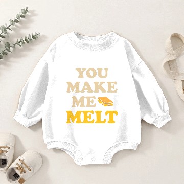 Discover Funny Cheese Sandwich Baby Romper Sweatshirts