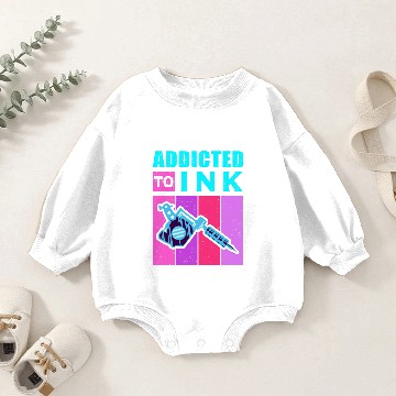 Discover Tattoo Design | Addicted To Ink | Tattooed Gift Baby Romper Sweatshirts
