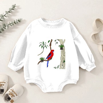 Discover Crimson Rosella merch Baby Romper Sweatshirts
