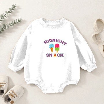 Discover Midnight snack Baby Romper Sweatshirts