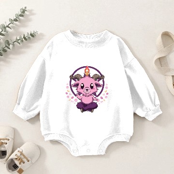 Discover Baby Baphomet Devil Baby Romper Sweatshirts