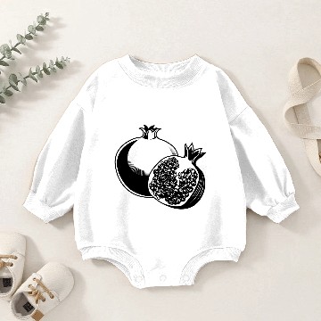 Discover Pomegranate fruit Baby Romper Sweatshirts