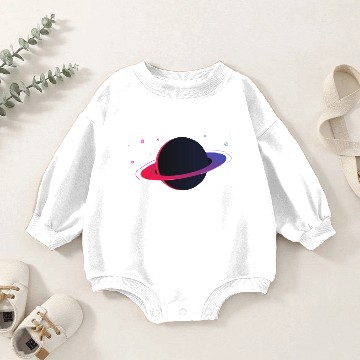 Discover Astro's Saturn Baby Romper Sweatshirts