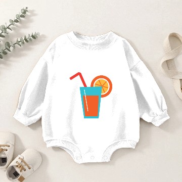 Discover Orange juice Baby Romper Sweatshirts