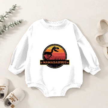 Discover Mamasaurus Baby Romper Sweatshirts