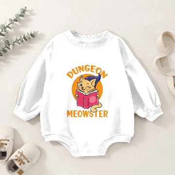 Discover Dungeon Master Cat Meowster Baby Romper Sweatshirts
