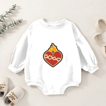 Discover Sacred Heart Baby Romper Sweatshirts
