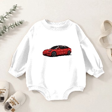 Discover Tesla Model 3 Stylish Design Hawaiians Baby Romper Sweatshirts