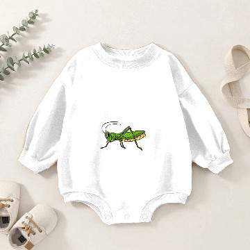 Discover Grasshopper Insect Gift Katydid Bug Cute Baby Romper Sweatshirts