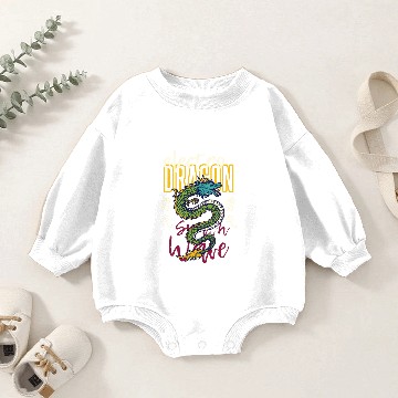 Discover Synthwave Electro Dragon Baby Romper Sweatshirts