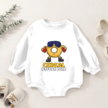 Discover Cereal Before Milk Baby Romper Sweatshirts