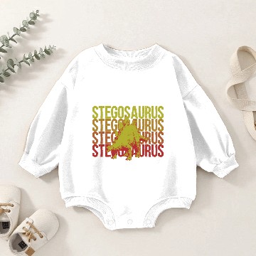 Discover Stegosaurus Flames Gift Idea Baby Romper Sweatshirts