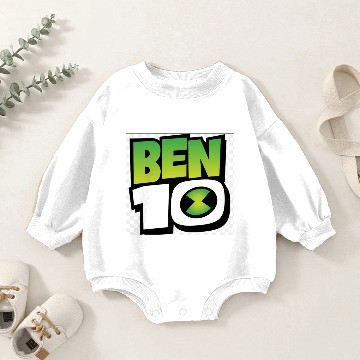 Discover Ben 10 logo cosmic edition low pixellated Baby Romper Sweatshirts