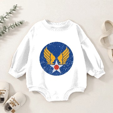Discover US Harp Air Force Patch Baby Romper Sweatshirts