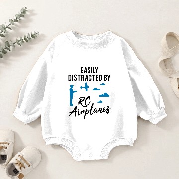 Discover Model Flight Quote RC Airplane Gift Baby Romper Sweatshirts
