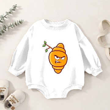 Discover Croissant Baby Romper Sweatshirts
