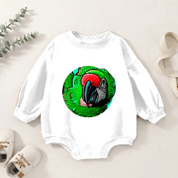 Discover Military Macaw Gift Baby Romper Sweatshirts
