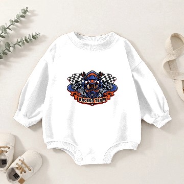 Discover Motocross Racing Team Baby Romper Sweatshirts
