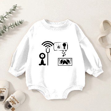 Discover Cyclops broadcasts music Baby Romper Sweatshirts