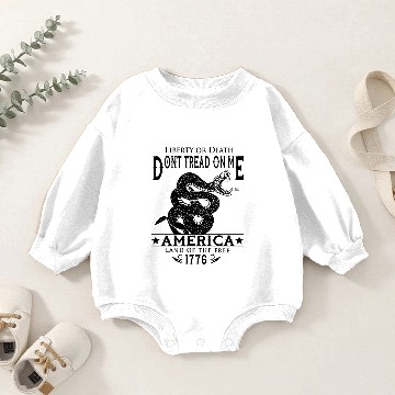Discover Don't Tread on Me Baby Romper Sweatshirts