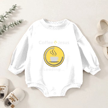 Discover Coffee + Jesus Mug 4everblessed Baby Romper Sweatshirts